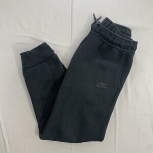 Nike Tech Fleece Sweatpants Youth Sz L Large Black Joggers Athletic Drawstring